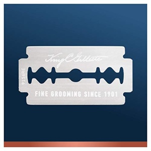 King C Gillette Lame de Ras Barbati 10 Bucati Otel Inoxidabil Precizie Platinata - Img 10