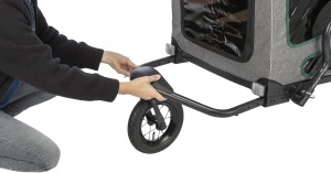 Kit de conversie pentru carucior de caini TRIXIE - roata frontala cu articulatie 360, usor de montat - Img 4