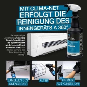 Kit de curatare pentru climatizatoare Errecom, 1L Clima-Net, 2L Bio-Acid, manusi - Img 4