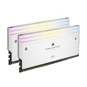Kit de iluminare CORSAIR Dominator Titanium DDR5 RGB 2 module Alb