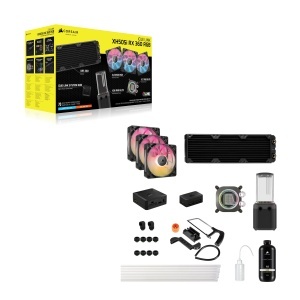 Kit de racire CORSAIR iCUE LINK XH505i RX 360 RGB, 360mm, Negru - Img 9