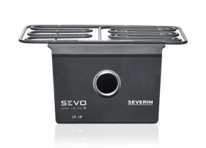 Kit de upgrade SEVERIN SEVO SMART CONTROL pentru gratar electric SEVO, modul de gratar inteligent cu control al aplicatiei si afisaj OLED, pentru gratar de balcon cu optiune de gatire lenta, negru, ZB 8194 - Img 1