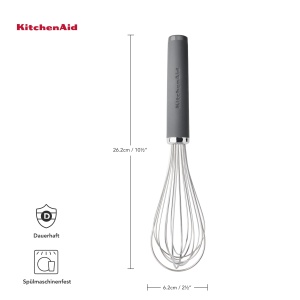 KitchenAid Schneebesen Utility Ballon Softgrip Gri Carbune - Img 4