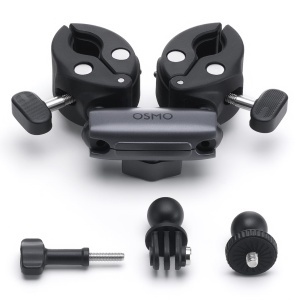 Klema dubla grea Osmo pentru motocicleta, carbon, 220x90x37 mm - Img 2