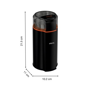 Krups GX3328 Rasnita electrica de cafea si condimente Silent Vortex | Rasnita 3 in 1 pentru boabe de cafea, condimente, ierburi | super silentios | Se poate folosi in masina de spalat vase | Bol de macinat detasabil + capac | Negru - Img 8