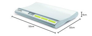 LAICA Cantar electronic pentru bebelusi, cu blocare a greutatii, capacitate 20 g - 20 kg, argintiu - Img 6