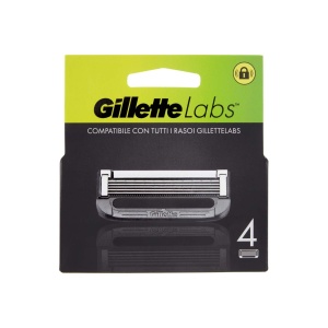 Lame de ras Gillette LABS, 4 bucati, 5 lame, confortabil si eficient