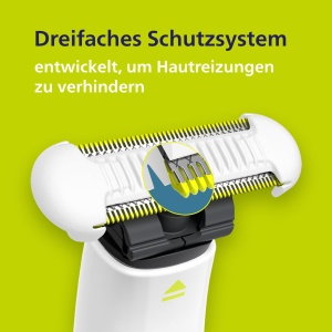 Lame intime Philips OneBlade - 2x lame de schimb SkinProtect, tunderea si barbieritul zonei intime cu protectie suplimentara a pielii, QP229/50 - Img 5