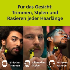 Lame Philips OneBlade 360 - 4x 360 lame de schimb, tundere si barbierit pe fata si corp, QP440/50 - Img 3