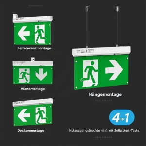 Lampa de evacuare LED V-TAC 2,5W cu autonomie de 3 ore, 6000K - Img 5