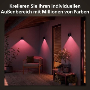 Lampa de exterior Philips Hue Resonate, dimmabila, 16 milioane culori, design elegant - Img 6