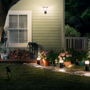 Lampa de gradina Philips Hue Calla, 590lm, dimabila, neagra - Img 8