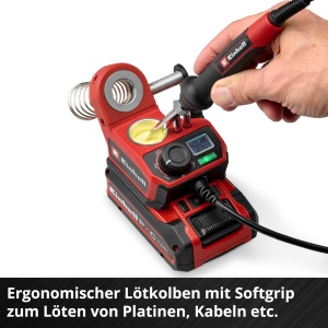 Lampa de lipit Einhell TE-SI 18480 Li E Solo 18V temperatura reglabila 200-480degC LCD - Img 7