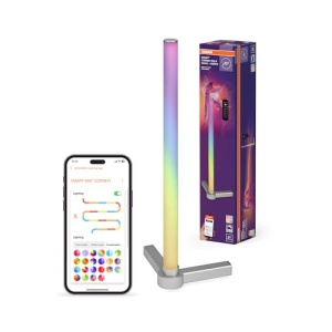 Lampa de masa LED inteligenta Osram, 7.5W, RGB, argintie, dimmabila