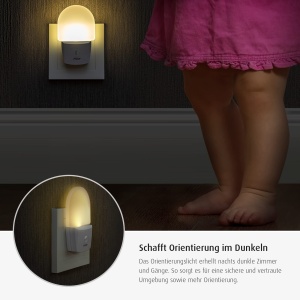 Lampa de Noapte Reer NightGuide cu Senzor de Amurg, LED, Alb - Img 2