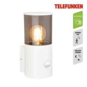 Lampa de Perete Exterioara TELEFUNKEN cu Senzor de Miscare, Alb, 240x135x105mm - Img 3