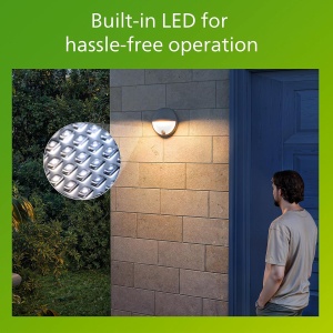 Lampa de perete Philips Capricorn LED cu senzor de miscare, 5,5 W, gri - Img 7