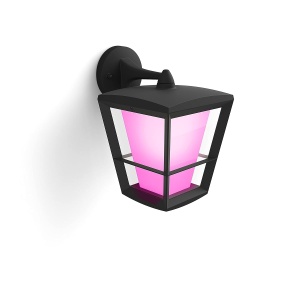 Lampa de perete Philips Hue Econic, neagra, 1040lm, dimabila, pentru exterior - Img 7