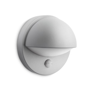 Lampa de perete Philips myGarden June, 42W, gri, cu senzor de miscare