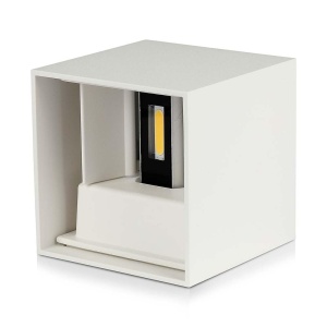 Lampa de perete V-TAC 218528, 12W, dimabila, 4000K, alba, IP65