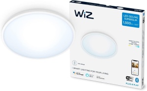 Lampa de tavan LED WiZ Tunable White Superslim, 16 W, 292 mm, alba - Img 2