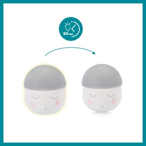 Lampa de veghe Babymoov Squeezy gri, 200 ore autonomie, cu senzor de aer - Img 4