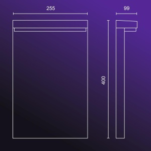 Lampa Exterioara Philips Hue Nyro, 1020 lm, Dimmabila, Negru - Img 4