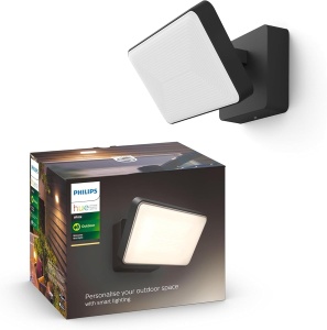 Lampa Exterioara Philips Hue White Welcome Flutlicht, 2600 lm, Dimmabila, Neagra