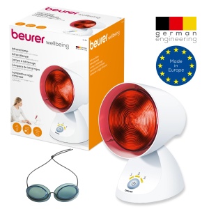 Lampa infrarosu Beurer IL 35 150W timer 3 trepte 5 unghiuri ajustabile alb - Img 6