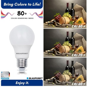 Lampa LED Blaupunkt E27 9W 2700K, Lumina Calda, 4 Bucati - Img 6
