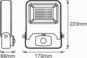 Lampa LED cu senzor LEDVANCE Endura Flood, 3000K, Aluminiu, IP44 - Img 3