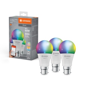 Lampa LED cu WiFi LEDVANCE SMART, Dimmabila, RGB, B22d, 3 bucati - Img 4