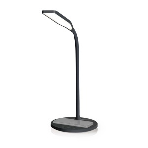 Lampa LED de birou NEDIS cu incarcator wireless, 15W, dimabila, neagra - Img 3
