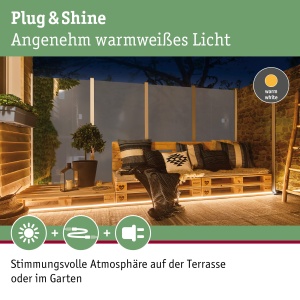 Lampa LED de Exterior Paulmann 94680 Plug Shine 5m 11W Dimabila Alb 3000K - Img 3