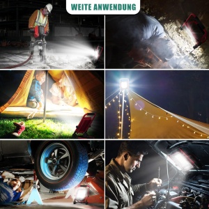 Lampa LED de lucru HYCHIKA 50W, 5500 lm, 360 rotire, IP65 - Img 7
