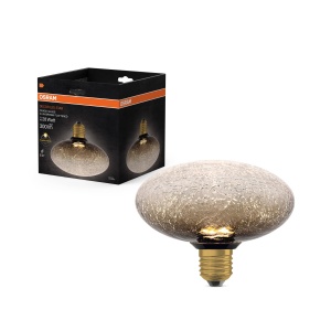 Lampa LED decorativa OSRAM DECOR Crackle, 3.5W, E27, 2700K, maro