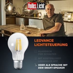 Lampa LED Dimmabila LEDVANCE SMART Filament, E27, 4 Bucati, Culoare Cald Alb - Img 5