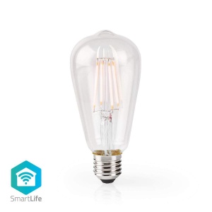 Lampa LED Filament Inteligenta Nedis E27 ST64 500 lm 5 W Culoare Cald - Img 2