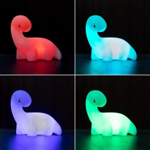 Lampa LED InnovaGoods Lightosaurus Multicolor Portabila Vinil Alb - Img 4