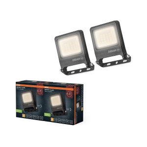 Lampa LED Osram ENDURA FLOOD PC 10W, 3000K, 1000 Lumen, Aluminiu Gri