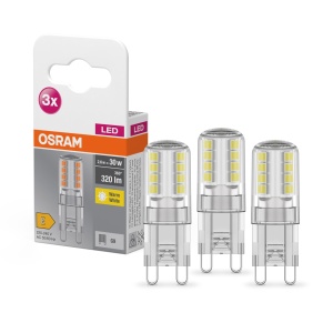Lampa LED Osram G9, 2.60 W, 2700K, 3 bucati