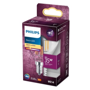 Lampa LED Philips Classic 35W E14, 2700K, 397 Lumen, Alb
