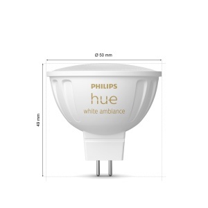 Lampa LED Philips Hue MR16 White Ambiance, dimabila, 2 bucati, lumina alba - Img 8