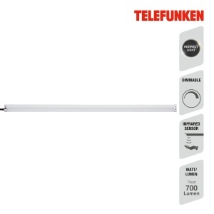 Lampa LED sub blat TEFELKUN, Dimmabila, 80 cm, 7 W, Argintie - Img 2