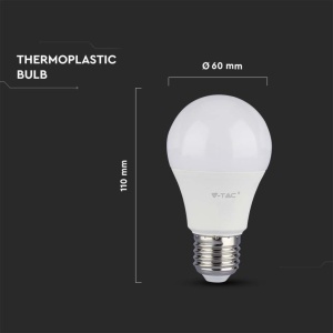 Lampa LED V-TAC E27 10.5W 1055 Lumen 3000K Alb - Img 3