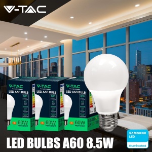 Lampa LED V-TAC E27 8,5W 806 Lumen 6500K Alb Rece - Img 2