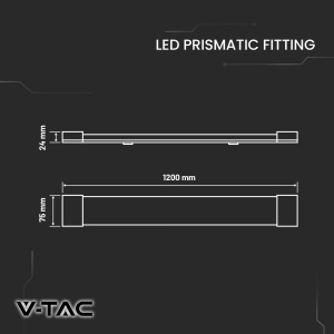 Lampa LED V-TAC Feuchtraum 120 CM 40W 4300 Lumen IP20 - Img 3