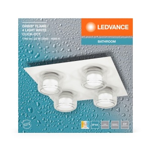 Lampa LEDVANCE ORBIS, 22W, 1400lm, alb, IP44 - Img 6