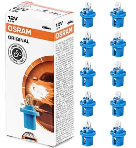 Lampa Osram B8.5d pentru montaj pe placa de circuite, 10 bucati, fabricata in Germania - Img 2