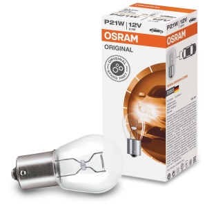 Lampa semnalizare OSRAM 7506 P21W, 12V, 21W, lumina alba, 10 bucati